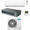 Hisense - Climatizzatore Condizionatore Canalizzabile + Hi comfort R32 Dual Split Inverter 18000 + 18000 btu con u.e. 3AMW72U4RJC novitá Classe a++/a+