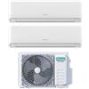 Hisense Climatizzatore Condizionatore Hisense Dual Split Inverter serie ECOSENSE 9+9 con 2AMW42U4RGC R-32 Wi-Fi Integrato 9000+9000