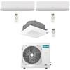Hisense Climatizzatore Condizionatore Hisense Energy Ultra Ecosense più Cassetta 4 vie R32 Trial Split Inverter 9000 + 9000 + 12000 btu con u.e. 3AMW72U4RJC