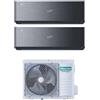 Hisense - Condizionatore Dual Split Inverter energy pro x black 9+9 con 2AMW42U4RGC R-32 Wi-Fi Integrato