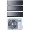 Hisense - Condizionatore Trial Split Inverter energy pro x black 9+9+12 con 3AMW52U4RJC R-32 Wi-Fi Integrato