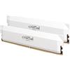 Crucial Pro RAM DDR5 32GB Kit (2x16GB) 6400MHz CL38 Bianco ** Spedizione Immediata **