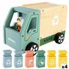 Woomax Camion della Spazzatura Woomax Giocattolo 8 Pezzi 24 x 15 x 13,5 cm [4 Unità]