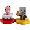 Mattel MINECRAFT EARTH - MINI FIGURE 2 PACK MAIALE + EVOCATORE CON SCAN GAME BOOST
