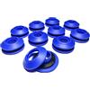 AWAPRO® Set di occhielli - 20 pezzi blu | per teloni antiruggine 28 x 28 x 12 mm occhielli in plastica