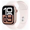 Apple Smartwatch apple watch series 10 gps 42mm rose gold case light blush sport band m - l