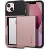 Spigen Cover Slim Armor CS Compatibile con iPhone 13 - Rosa oro