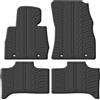 Gledring Tappetini in Gomma Compatibile con BMW X5 E53 1999-2006 (Profilo T 4-Parti + Clip di Montaggio)