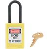 Master Lock S32YLW Lucchetto di Sicurezza in Materiale Termoplastico per Installazione Elettrica, Giallo, Archetto 3,8 x 1,6 cm