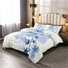 Loussiesd Ocean Bedding Set Costiero Conchiglia Corallo Spiaggia Stelle Marine Piumone per Ragazzi Ragazze Creature Mare Set Trapunta Trapunta Set 200x200cm