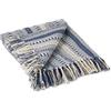 DII Coperta a righe intrecciate, 50 x 60, blu francese