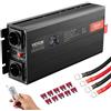 VEVOR Convertitore di Potenza a Onda Sinusoidale, Convertitore Potenza 3000W CC da 12V a CA 230V Display LCD e Telecomando per Grandi Elettrodomestici, FCC