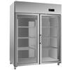 Ristoattrezzature Modello: 11905002099011,Armadio frigo refrigerato in acciaio inox 2 ante in vetro 1400 lt ventilato -2 +8 °C tropicalizzato - AH