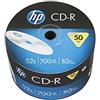 HP Logo Branded CD-R80 700MB 52X, 50 pezzi