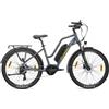 Touroll MA2 Bicicletta elettrica con motore centrale da 250W, coppia di 70Nm, autonomia di 100 km - Grigio