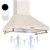 Klarstein Cappa Aspirante 60 cm ad Angolo per Cucina con Aspirazione Smart Silenziosa, Filtro Antigrasso Alluminio, Lavabile in Lavastoviglie, Illuminazione LED