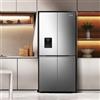Hisense RQ5P470SMIE frigorifero con congelatore 482 L E Argento, Acciaio inox