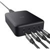 Trust Maxo 240W Multipresa USB C, Caricatore USB-C x4, Caricatore USB Multiplo PD, Cavo di Alimentazione 1 m, Hub Stazione di Ricarica USB Multipla per iPhone Samsung Galaxy Xiaomi Tablet Laptop