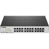 D-LINK SWITCH SMART MANAGED 24 PORTE GIGABIT, FANLESS, 802.1Q VLAN, 802.1p QoS,