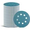 Romon Dischi Abrasivi 125mm, 80 Pezzi Carta Vetrata Vetro Abrasiva Rotondi Dischi Abrasivi Velcrati 8 Fori per Levigatrice per Cartongesso Parete Legno Muro(Grana 60/80/100/120/180/240/320/400)