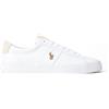 Polo Ralph Lauren per uomo. 816749369003 Sneakers Sayer bianche, Bianco, Tessuto, Basso, Stringhe, Casual