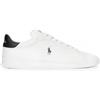 Polo Ralph Lauren per uomo. 809829824005 Scarpe da ginnastica bianche Heritage, Pelle, Bianco, Basso, Stringhe, Casual
