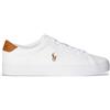 Polo Ralph Lauren per uomo. 816877702001 Sneakers bianche in pelle Longwood, Bianco, Basso, Stringhe, Casual