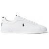 Polo Ralph Lauren per uomo. 809860883006 Sneakers in pelle con logo bianco, Basso, Stringhe, Casual