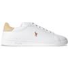 Polo Ralph Lauren per uomo. [809940762001] Sneaker Heritage Court II in pelle bianca, Bianco, Basso, Stringhe, Casual
