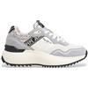 Pepe Jeans per donna. PLS60043 Kimi land sneakers in pelle bianca e grigia, Bianco, Basso, Stringhe, Casual, Grigio