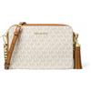 Michael Kors per donna. [32F8GF5M2B] Borsa a tracolla Jet Set media di colore beige, Casual, Tela