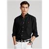 Polo Ralph Lauren per uomo. [710772290001] Camicia Oxford nera su misura, Nero, Casual, Cotone, Manica lunga