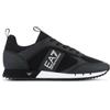 EA7 per uomo. X8X027_XK050 Scarpe da ginnastica inglesi nere [3072804], Nero, Basso, Stringhe, Casual