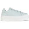 Calvin Klein Jeans per donna. YW0YW01589 Sneakers basse in pelle bianche, Bianco, 3 a 5cm, Stringhe, Casual