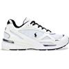 Polo Ralph Lauren per uomo. [809961123002] Sneaker Trackster 275 in pelle bianca, Bianco, Basso, Stringhe, Casual