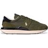Polo Ralph Lauren per uomo. [809965081001] Sneaker Train 89 in pelle verde, Basso, Stringhe, Casual