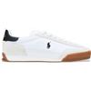 Polo Ralph Lauren per uomo. [809961176001] Sneaker Hester in pelle bianca, Bianco, Basso, Stringhe, Casual