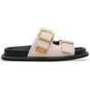 Steve Madden per donna. SM19000133 Sandali beige Arch-E, Basso, Nessuno, Casual