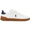 Polo Ralph Lauren per uomo. 809940312001 Sneakers Hrt Crt Ii in pelle bianca, Bianco, Basso, Stringhe, Casual