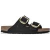 Birkenstock per donna. [1023290] Sandali Arizona Big Buckle in pelle nera, Nero, Basso, Nessuno, Casual