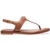 Michael Kors per donna. [40S5MAFS4L] Sandali in pelle marrone Mandy, Basso, Fibbia, Casual