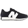 New Balance per donna/ragazza. GS327V1 327 scarpe da ginnastica nere [3051055], Nero, Basso, Stringhe, Casual, moda per bambini