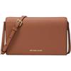 Michael Kors per donna. 32S4GJ6C6L Borsa a tracolla Jet Set in pelle martellata marrone medio con patta frontale [3198764], Casual