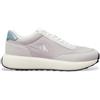 Calvin Klein Jeans per uomo. YM0YM01195 Sneakers in pelle grigia Athleisure Runner Up Mix, Basso, Stringhe, Casual, Grigio