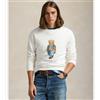 Polo Ralph Lauren per uomo. 710953718004 Felpa con orso bianco, Casual, Cotone