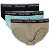 Calvin Klein per uomo. 000NB2568A Confezione da 3 slip Micro Stretch turchese, nero, verde, Homewear, Poliestere