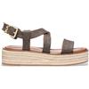 Michael Kors per donna. [40S5LYFS1B] Sandali Lynn marroni, Marrone, 1 a 3 cm, Fibbia, Casual