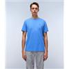 Napapijri per uomo. NP0A4H8D Maglietta estiva Salis blu, Casual, Cotone, Manica corta