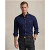 Polo Ralph Lauren per uomo. [710937993009] Camicia in twill blu navy su misura, Casual, Cotone, Manica lunga