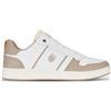 K-Swiss per uomo. 08903 Sneakers Lozan Match in pelle bianca, Bianco, Basso, Stringhe, Casual